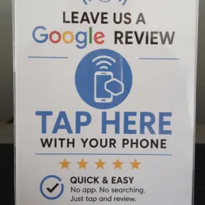 Standard Just Tap Review NFC Google review stand